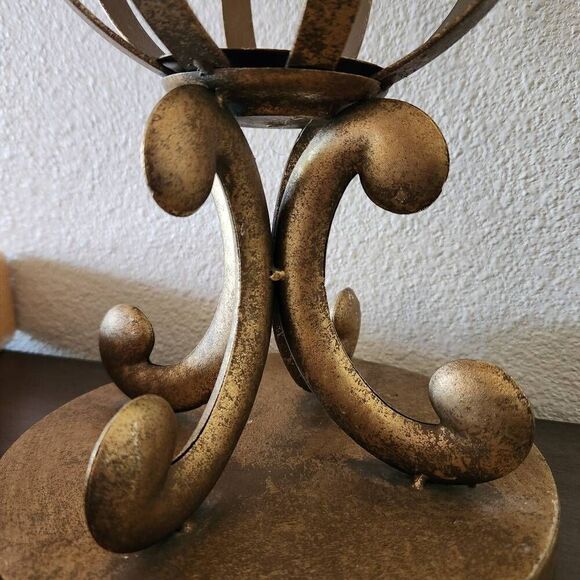 Metal lightweight lightning rod ball spike industrial home decor poker bronze go - Picture 2 of 5